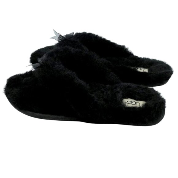 UGG~Fluff Flip Flop II~WOMEN'S SHEARLING LAMB FUR FLIP FLOP SLIDE SANDALS SZ 11 - Picture 3 of 6